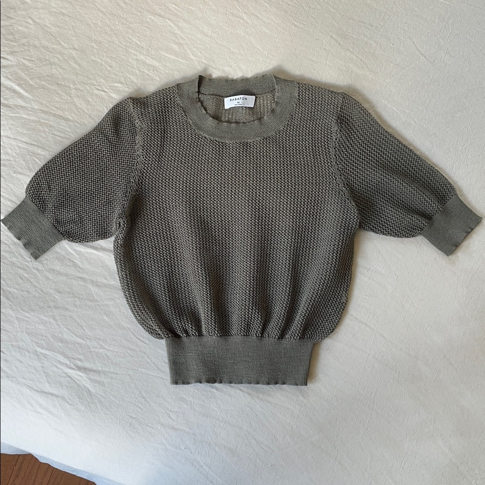 Aritzia Babaton Lucida mesh sweater top